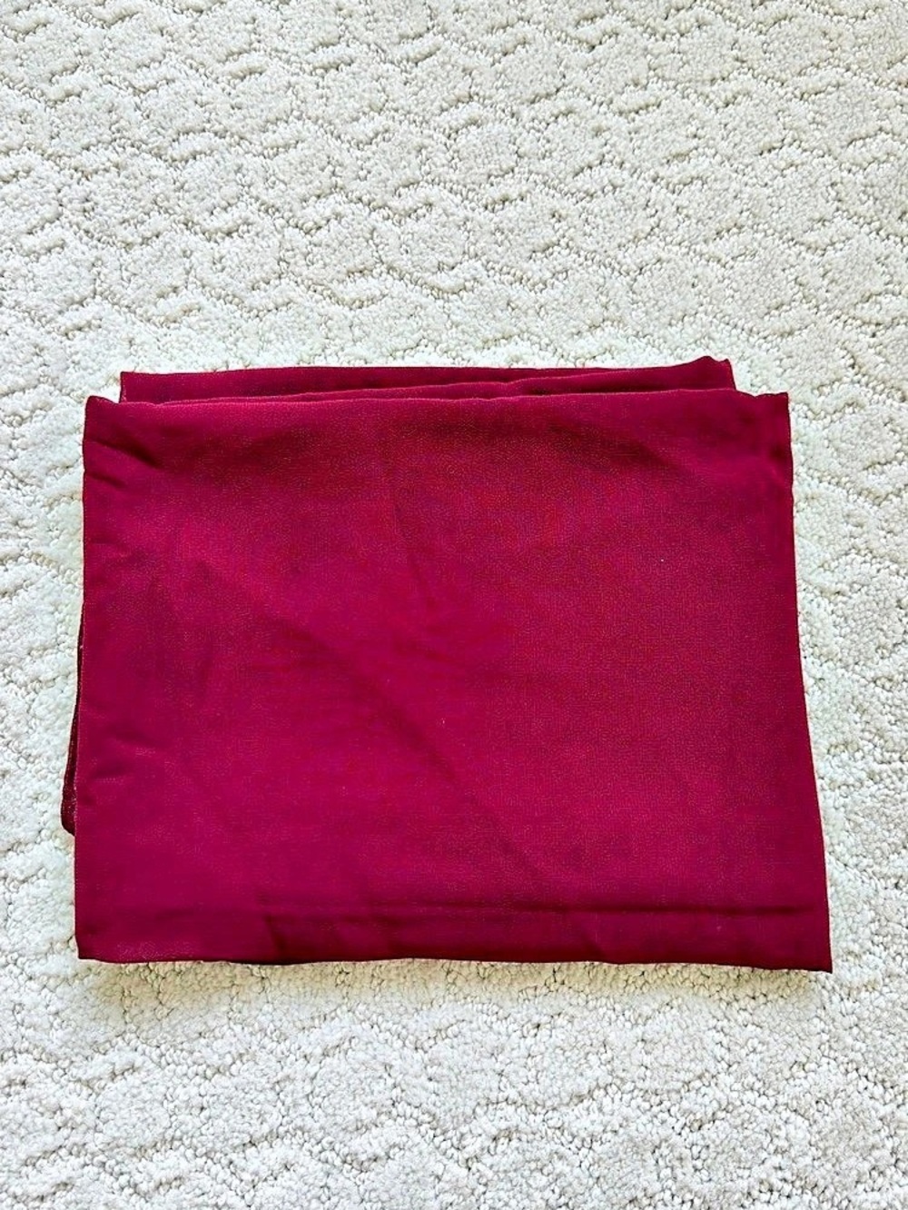 Burgundy hijab, material is chiffon